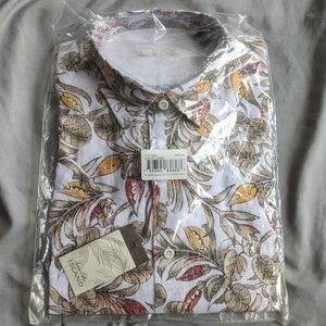 Floral Button Down T-Shirt